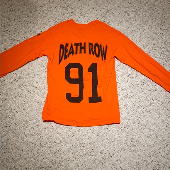 Orange Death Row Records Shirt - Picture 2 of 3